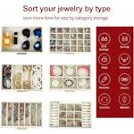 6-Layer Jewelry Organizer Box (White) alternate 4