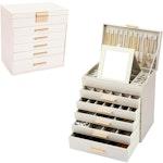 6-Layer Jewelry Organizer Box (White) alternate 8