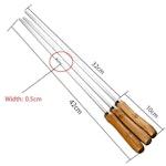 6-Pack Flat Blade BBQ Skewers with Wood Handles alternate 5