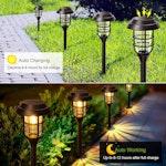 8-Pack Bright Solar Pathway Lights IP65 Waterproof alternate 2