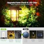8-Pack Bright Solar Pathway Lights IP65 Waterproof alternate 3