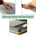 Bamboo Laptop Lap Desk with Cushion alternate 4