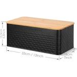 Bread Bin with Bamboo Lid (Black) alternate 8