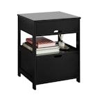 Black 2-Drawer Bedside Table alternate 8