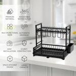 Dish Drying Rack 2-Tier Kitchen Drainer alternate 2