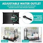 Dish Drying Rack 2-Tier Kitchen Drainer alternate 3