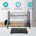 Dish Drying Rack 2-Tier Kitchen Drainer alternate 4
