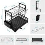 Dish Drying Rack 2-Tier Kitchen Drainer alternate 8