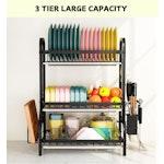 Dish Drying Rack 3-Tier Large Capacity alternate 3