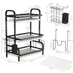 Dish Drying Rack 3-Tier Large Capacity alternate 8