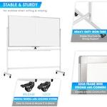 Double-Sided Magnetic Whiteboard 120x90cm alternate 4