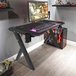 Compact Carbon Fiber Gaming Desk 100x60cm alternate 2