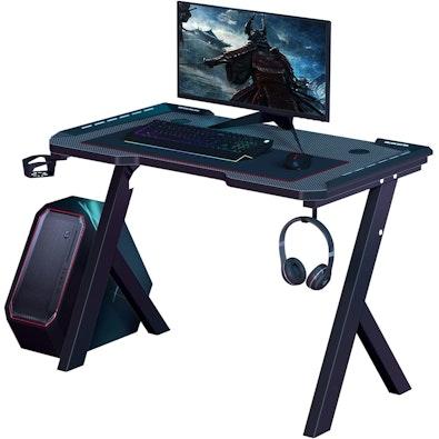 Compact Carbon Fiber Gaming Desk 100x60cm cover