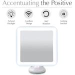 Cordless LED Makeup Mirror 10X with Suction Cup alternate 1