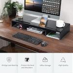 Dual Monitor Stand with Adjustable Shelves alternate 7