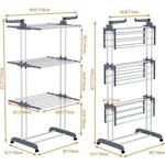 Folding Clothes Drying Rack with Wheels alternate 1