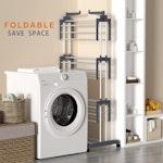 Folding Clothes Drying Rack with Wheels alternate 3