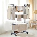 Folding Clothes Drying Rack with Wheels alternate 8