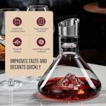 Iceberg Wine Decanter with Aerator Filter and Lid alternate 4