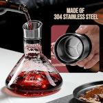 Iceberg Wine Decanter with Aerator Filter and Lid alternate 6