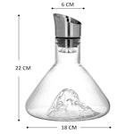 Iceberg Wine Decanter with Aerator Filter and Lid alternate 8
