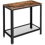 Industrial 2-Tier Side Table with Mesh Frame thumbnail
