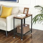 Industrial 2-Tier Side Table with Mesh Frame alternate 3
