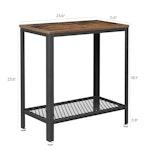 Industrial 2-Tier Side Table with Mesh Frame alternate 5