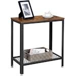 Industrial 2-Tier Side Table with Mesh Frame alternate 6