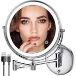 LED Makeup Mirror 1X/10X, 3 Colors, Touch Dimmable thumbnail