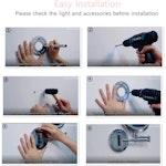 LED Makeup Mirror 1X/10X, 3 Colors, Touch Dimmable alternate 6