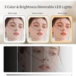 LED Trifold Makeup Mirror Magnification alternate 2