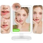 LED Trifold Makeup Mirror Magnification alternate 7