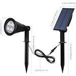 Outdoor Solar Lights 4 LED Waterproof Auto On/Off alternate 1