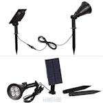 Outdoor Solar Lights 4 LED Waterproof Auto On/Off alternate 4