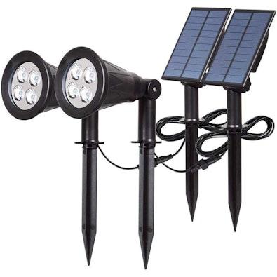 Outdoor Solar Lights 4 LED Waterproof Auto On/Off cover