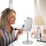 Rechargeable LED Makeup Mirror with 3 Light Modes alternate 5