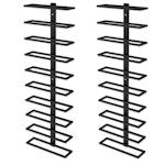 Set 2 Pcs Metal Wall Mount Wine Rack