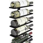 Set 2 Pcs Metal Wall Mount Wine Rack alternate 2