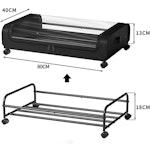 Set 2 Pcs XXL Under Bed Rolling Storage alternate 8