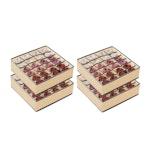 Set of 4 Fabric Drawer Organizer (Beige)