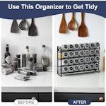 Spice Rack organiser with 28 Spice Jars alternate 3