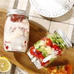 12pc 480ml Mason Jars with Airtight Lids alternate 1