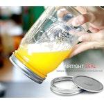 12pc 480ml Mason Jars with Airtight Lids alternate 2