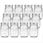 12pc 480ml Mason Jars with Airtight Lids alternate 7
