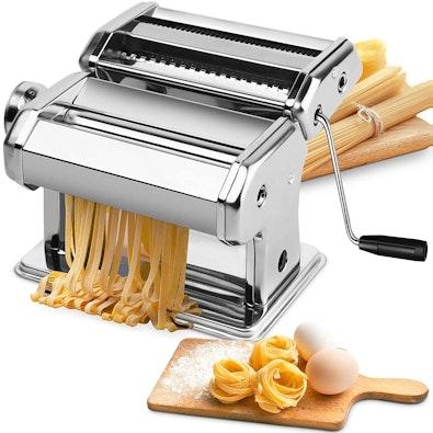 Manual Pasta Maker with 8 Thickness Settings cover