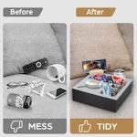 Wooden Couch Cup Holder Tray with Phone Holder alternate 3