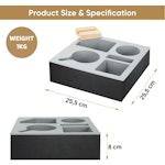 Wooden Couch Cup Holder Tray with Phone Holder alternate 8