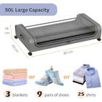 XXL Under Bed Rolling Storage Containers (Grey) alternate 2