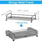 XXL Under Bed Rolling Storage Containers (Grey) alternate 3